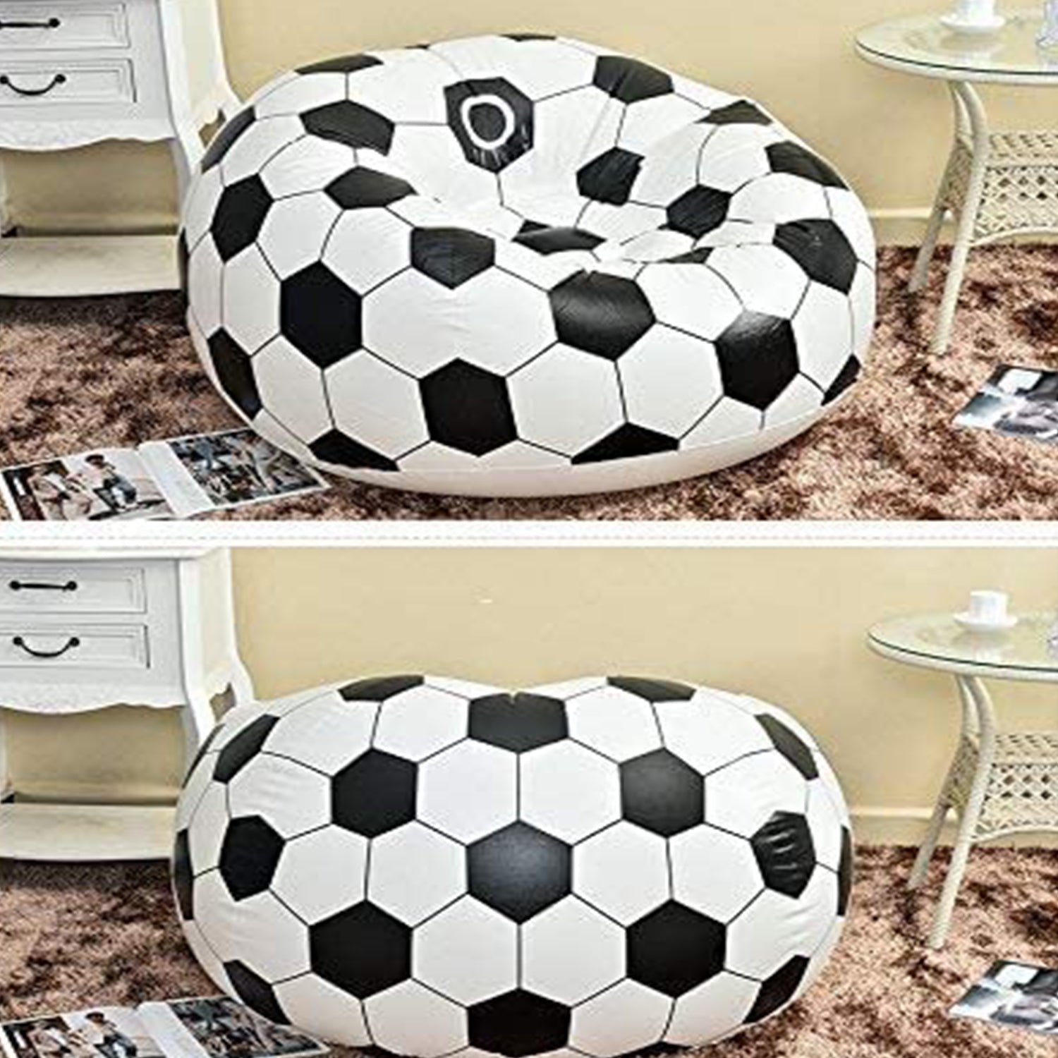 Foldable Sofa, Cartoon Style Inflatable Folding Chair, Ball Chair, Inflatable Sofa for Adults, Kids size (110cm x 80cm) Foldable Sofa, Cartoon Style Inflatable Folding Chair, Ball Chair, Inflatable Sofa for Adults, Kids size (110cm x 80cm)